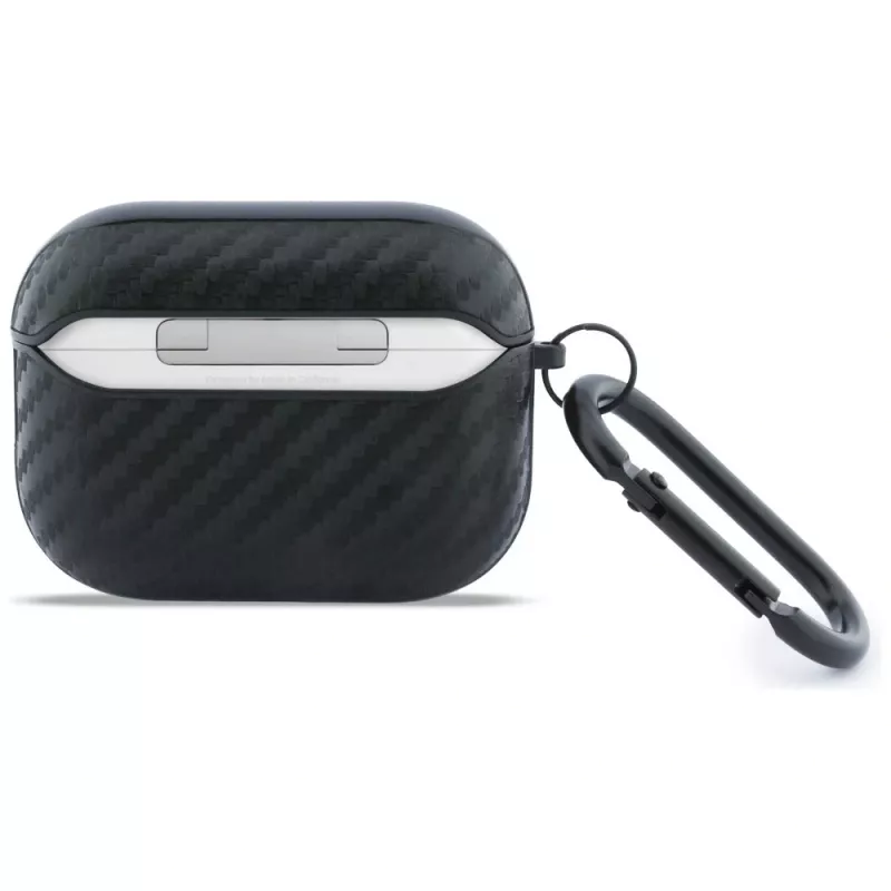 Funda protectora BMW Carbon Metal Logo para Apple AirPods Pro 3, negro