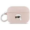 Funda KARL LAGERFELD Monogram Karl Head para AirPods Pro 3, rosa