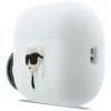 Funda KARL LAGERFELD Silicone Karl Head 3D para AirPods Pro 3, blanca