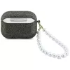 Funda Guess Glitter Pearl Strap para AirPods Pro 3, caqui