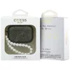 Funda Guess Glitter Pearl Strap para AirPods Pro 3, caqui