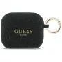 Funda de silicona Guess Glitter Ring para AirPods Pro 3, negro