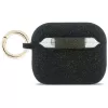 Funda de silicona Guess Glitter Ring para AirPods Pro 3, negro