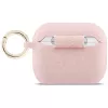 Funda de silicona Guess Glitter Ring para AirPods Pro 3, rosa