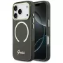 Funda Guess IML Script Metal MagSafe para Apple iPhone 17 Pro Max, negra