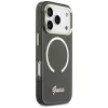 Funda Guess IML Script Metal MagSafe para Apple iPhone 17 Pro Max, negra