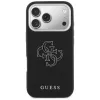 Funda trasera Guess FW Resin Logo para Apple iPhone 17 Pro, negra