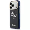 Funda Guess IML 4G Script Metal para Apple iPhone 17 Pro Max, azul