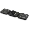 Guess 4G Wireless Charger - Base de carga inductiva MagSafe 3 en 1 para iPhone, AirPods y Apple Watch 15W (Negro)