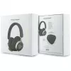 Guess 4G Triangle Logo Auriculares Bluetooth 5.4 Over-Ear con ENC, Negro