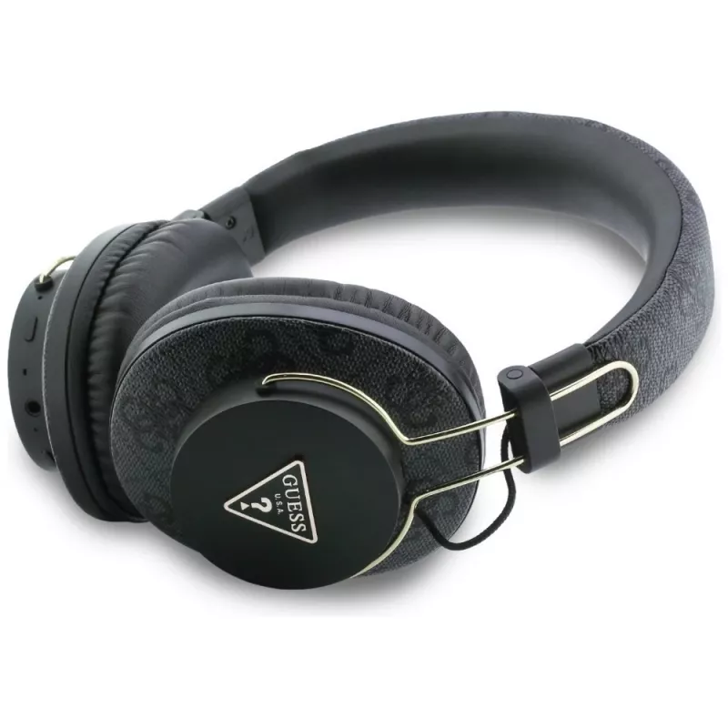 Guess Triangle Logo Auriculares Bluetooth ENC Over-Ear Negro