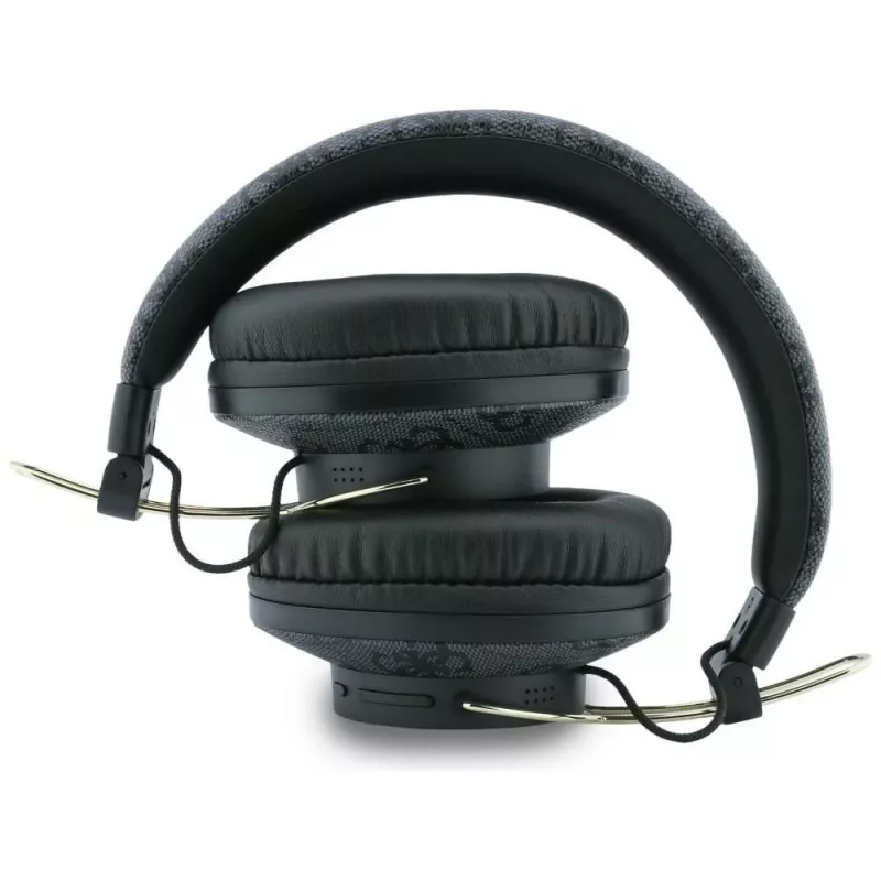 Guess Triangle Logo Auriculares Bluetooth ENC Over-Ear Negro