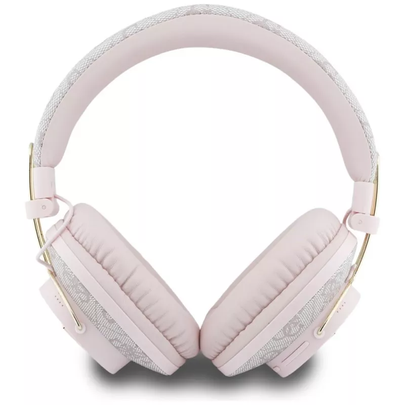 Guess Triangle Logo Auriculares Bluetooth ENC Over-Ear Rosa