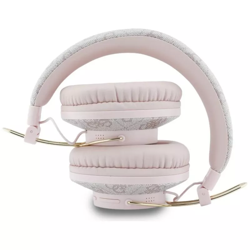 Guess Triangle Logo Auriculares Bluetooth ENC Over-Ear Rosa