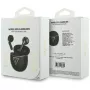Guess Gold Line Triangle Auriculares Bluetooth TWS con estuche de carga (Negro)