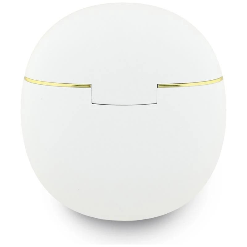 Guess Gold Line Triangle - Auriculares Bluetooth TWS con estuche de carga (Blanco)