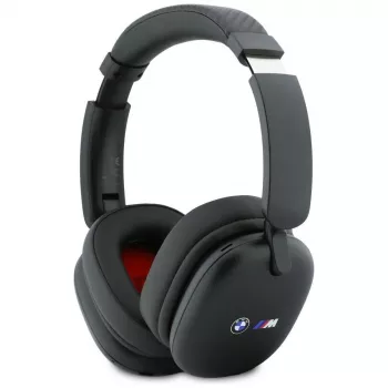 BMW Auriculares Bluetooth Over-Ear con logotipos impresos, Negro