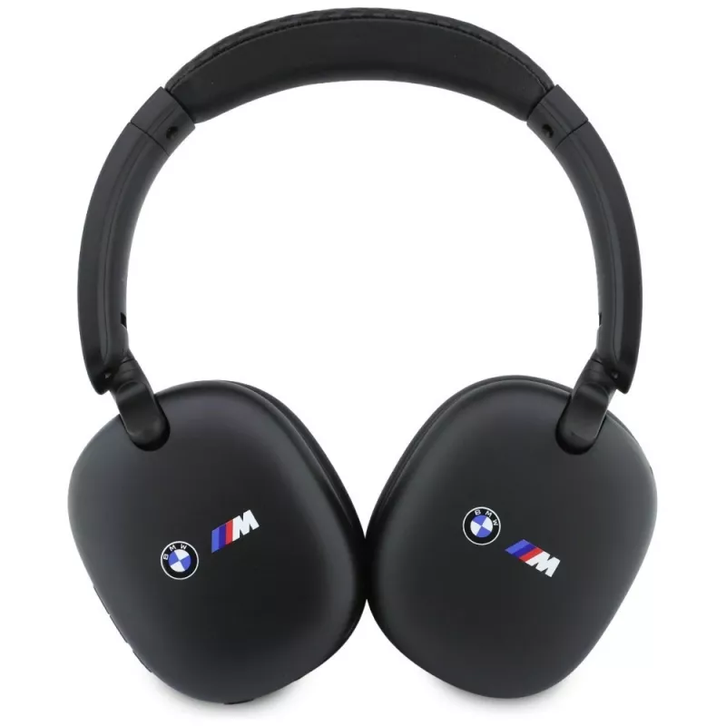 BMW Auriculares Bluetooth Over-Ear con logotipos impresos, Negro