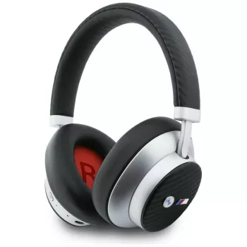BMW M Carbon Metal Logo Auriculares Bluetooth ENC Over-Ear Plata
