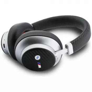 BMW M Carbon Metal Logo Auriculares Bluetooth ENC Over-Ear Plata