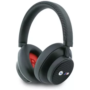BMW M Carbon Metal Logo Auriculares Bluetooth ENC Over-Ear Negro