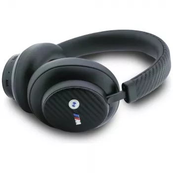 BMW M Carbon Metal Logo Auriculares Bluetooth ENC Over-Ear Negro