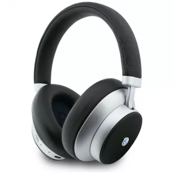 BMW Metal Logo MK Auriculares Bluetooth ENC Over-Ear Plata