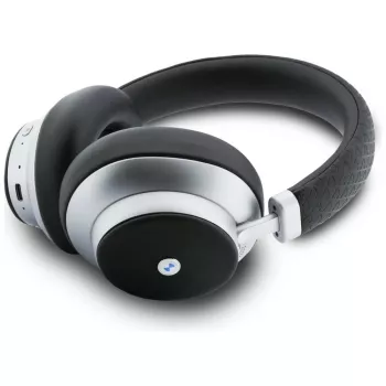 BMW Metal Logo MK Auriculares Bluetooth ENC Over-Ear Plata