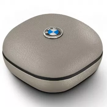BMW LeatherMetal Logo Auriculares TWS Bluetooth con ENC, Taupe