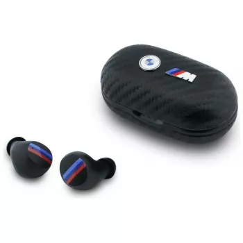 BMW Auriculares TWS Bluetooth Carbon Metal Logo ENC Negro
