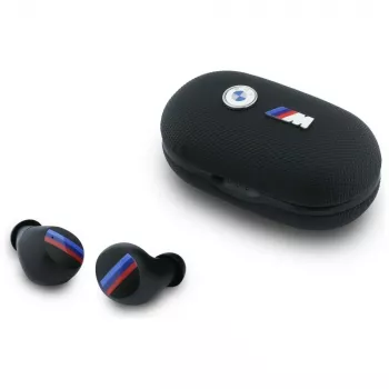 BMW M Metal Logo Auriculares TWS Bluetooth 5.1 con ENC - Negro