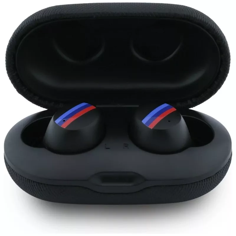 BMW M Metal Logo Auriculares TWS Bluetooth 5.1 con ENC - Negro