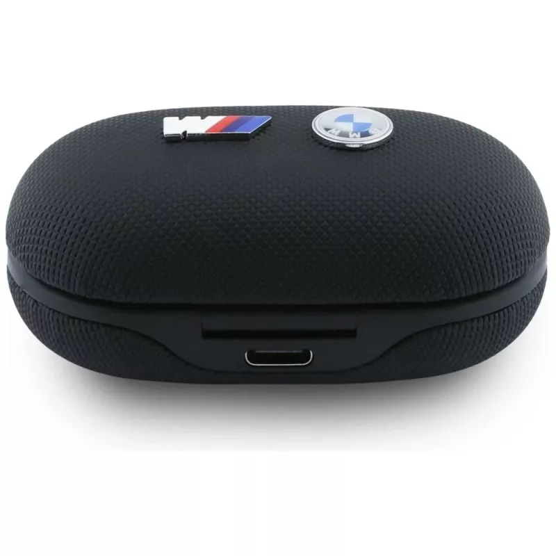 BMW M Metal Logo Auriculares TWS Bluetooth 5.1 con ENC - Negro