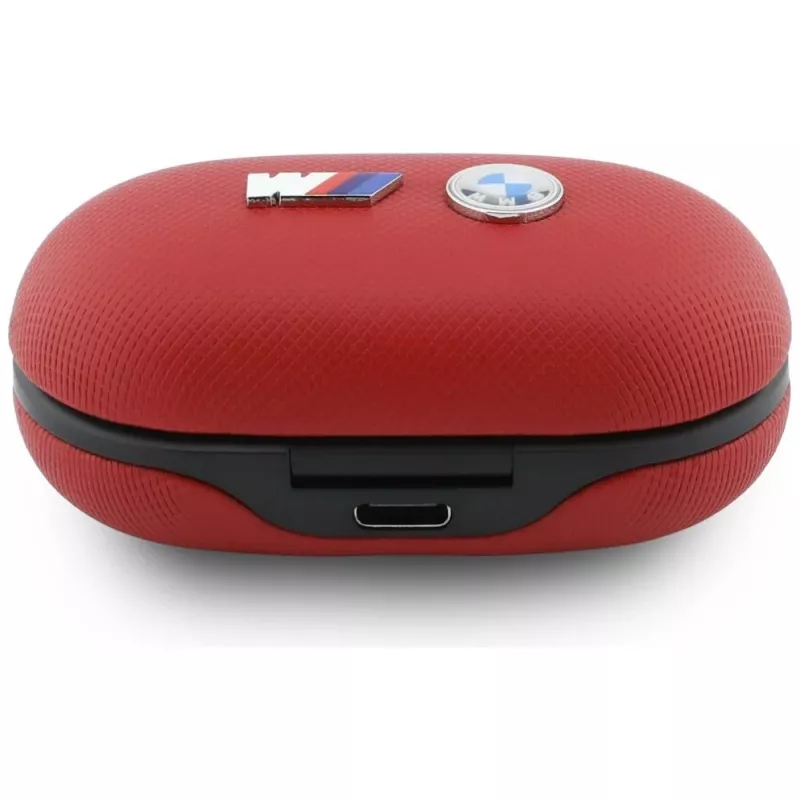 BMW M Metal Logo Auriculares TWS Bluetooth con ENC, Rojo