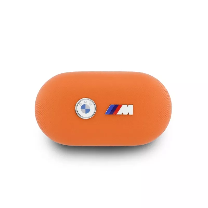 BMW M Metal Logo Auriculares TWS Bluetooth 5.3 con ENC - Naranja