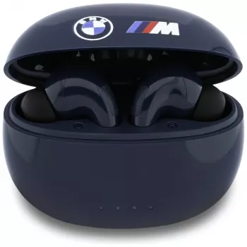 BMW Auriculares TWS Bluetooth Navy con logotipo impreso