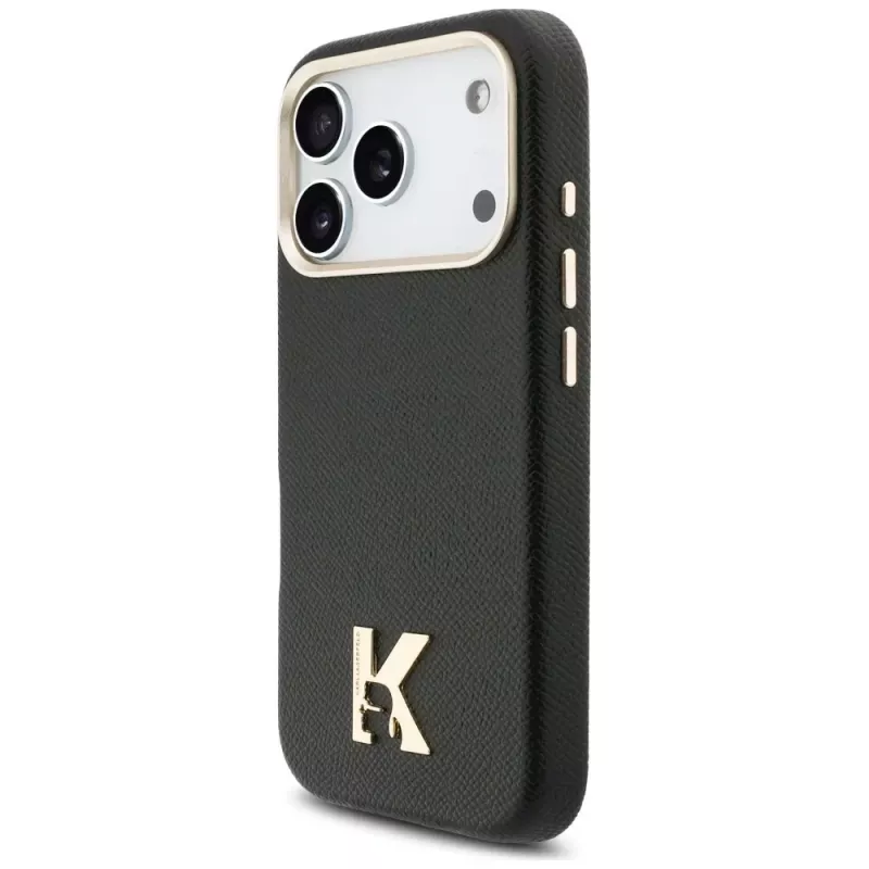Karl Lagerfeld Karl Head Logo Funda MagSafe para Apple iPhone 17 Pro, Negro