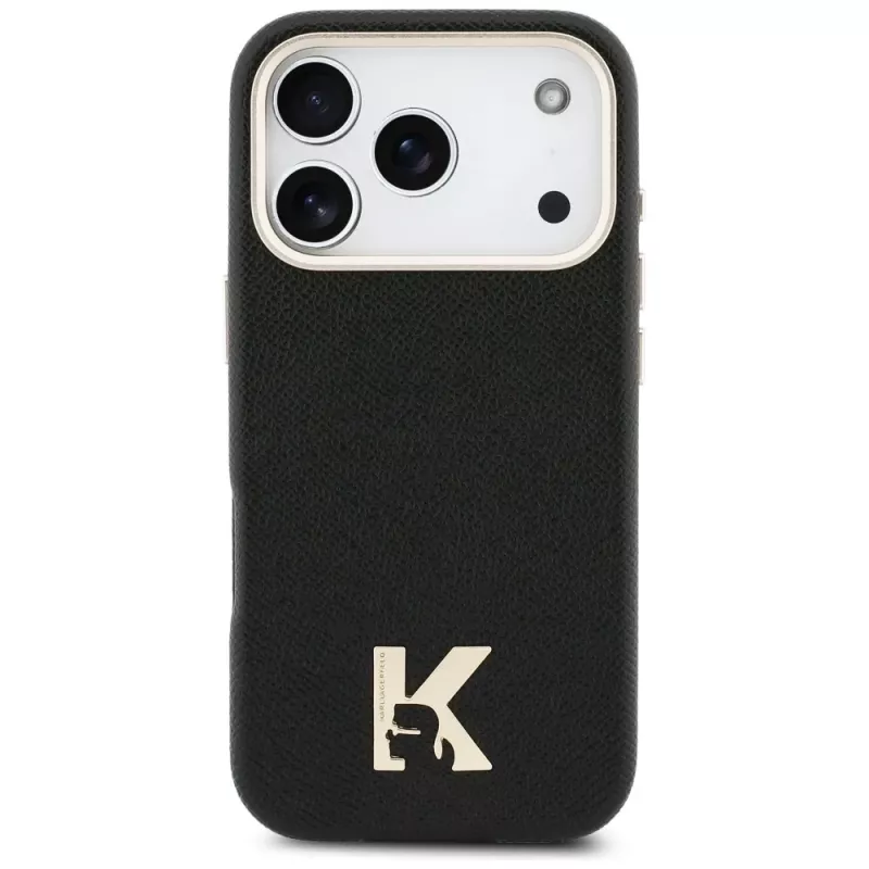 Karl Lagerfeld Karl Head Logo Funda MagSafe para Apple iPhone 17 Pro, Negro
