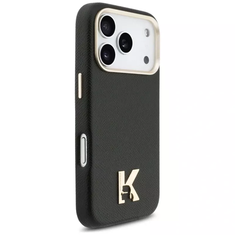Karl Lagerfeld Karl Head Logo Funda MagSafe para Apple iPhone 17 Pro, Negro