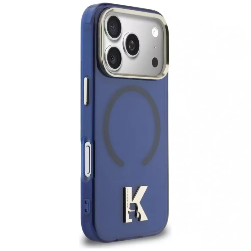 KARL LAGERFELD IML K Head Logo Funda MagSafe para Apple iPhone 17 Pro - Azul