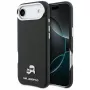 Funda Karl Lagerfeld Karl & Choupette Head Pins Saffiano MagSafe para iPhone Air, negro