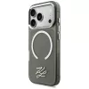 KARL LAGERFELD IML KL Script Logo Funda MagSafe para Apple iPhone 17 Pro, Negro