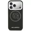 KARL LAGERFELD K Head Point Logo Funda MagSafe para Apple iPhone 17 Pro, Negro