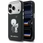 KARL LAGERFELD Karl & Choupette Back Logo Funda MagSafe para iPhone 17 Pro, negra