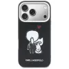 KARL LAGERFELD Karl & Choupette Back Logo Funda MagSafe para iPhone 17 Pro Max, negra