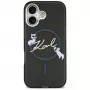 Karl Lagerfeld IML Choupettes KarlScript Logo Funda MagSafe para iPhone Air, negra