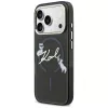 KARL LAGERFELD IML Choupettes KarlScript Logo Funda MagSafe para Apple iPhone 17 Pro, negra