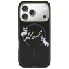 KARL LAGERFELD IML Choupettes KarlScript Logo Funda MagSafe para iPhone 17 Pro Max, negra