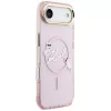 KARL LAGERFELD IML Choupettes KarlScript Logo Funda MagSafe para iPhone Air, rosa