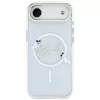 Karl Lagerfeld IML Choupettes KarlScript Logo Funda MagSafe para iPhone Air, transparente